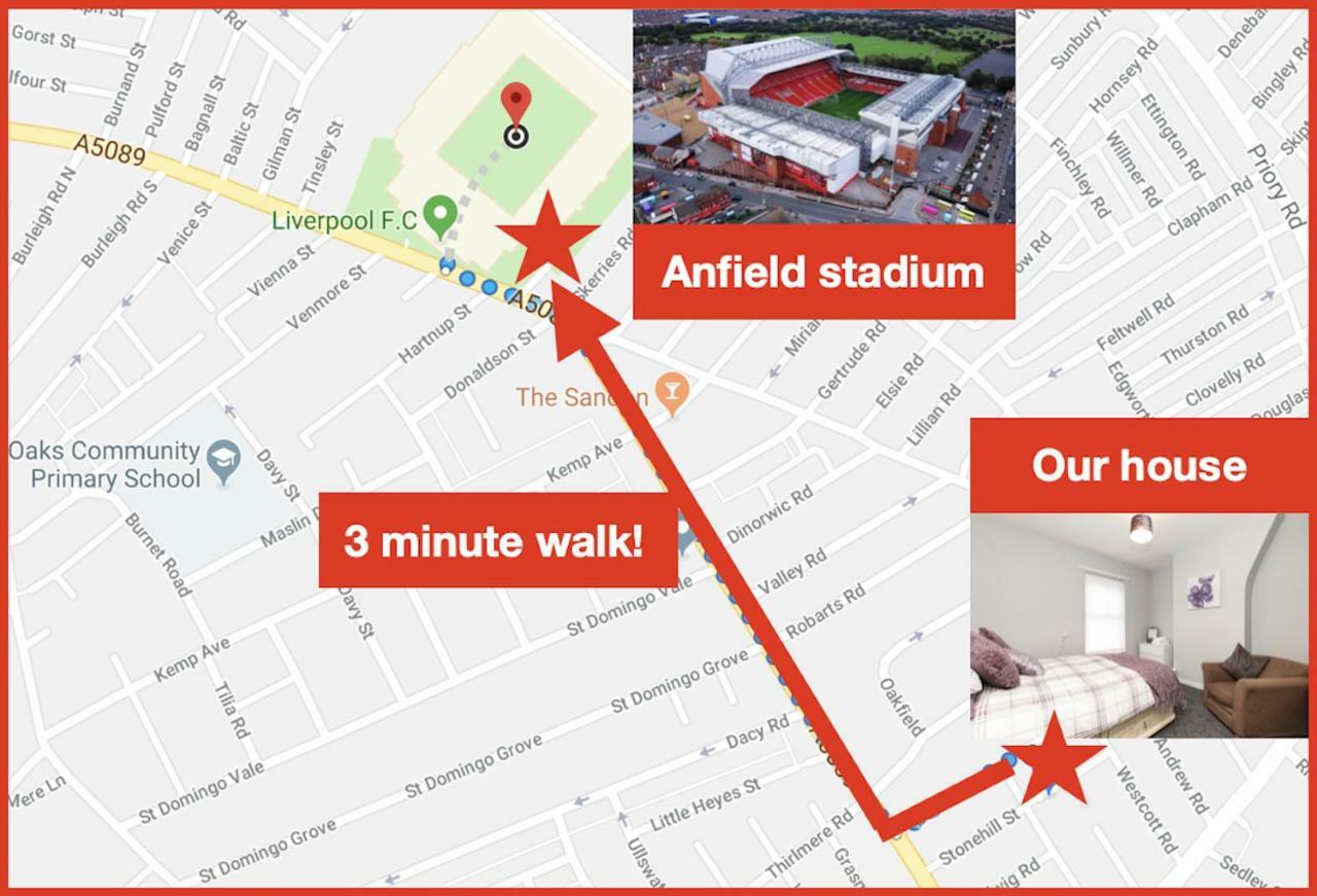 Comfortable Liverpool Townhouse - Free Parking Eksteriør bilde
